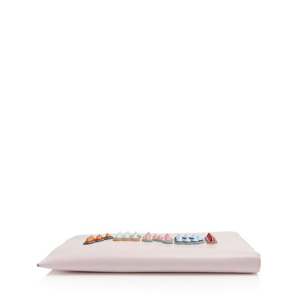 Fendi Leather Studded Fun Fair Clutch - Picture 4 of 11